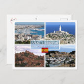 Carte Postale ES Mallorca - Vue sur la baie de Palma - Casquette (Devant / Derrière)