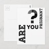 Carte Postale Es-Tu Enceinte ? (Devant / Derrière)