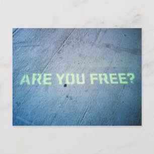 Carte Postale Es-tu libre ?