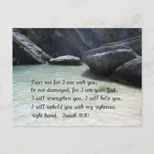 Carte Postale Ésaïe 41:10 (Devant)