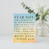 Carte Postale Esaïe 41:10 Citation de la Bible (Debout devant)
