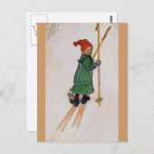 Carte Postale Esbjorn sur Skis 1905 (Devant / Derrière)