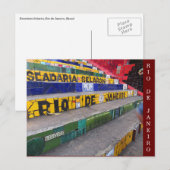 Carte Postale escadaria selarón rio (Devant / Derrière)