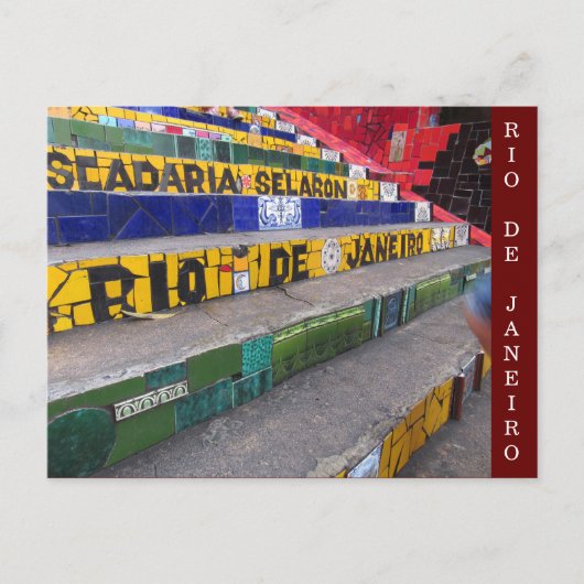 Carte Postale escadaria selarón rio (Devant)