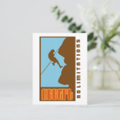 Carte Postale Escalade Accepter aucune restriction (Debout devant)