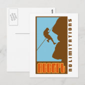 Carte Postale Escalade Accepter aucune restriction (Devant / Derrière)