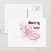 Carte Postale Escalade Babe (Devant / Derrière)