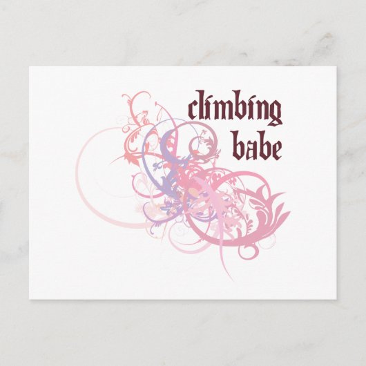 Carte Postale Escalade Babe (Devant)