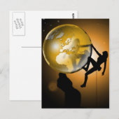 Carte Postale Escalade dans le monde (Devant / Derrière)