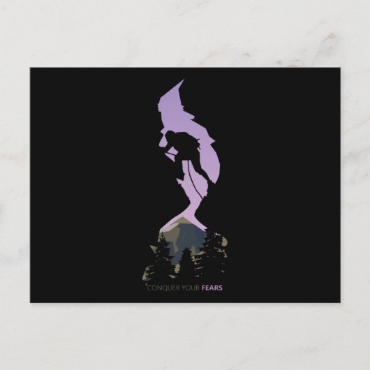 Carte Postale Escalade de Montagne (Devant)