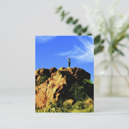 Carte postale Escalade du désert (Debout devant)