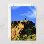 Carte postale Escalade du désert (Devant / Derrière)