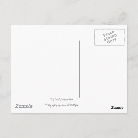 Carte postale Escalade du désert (Dos)