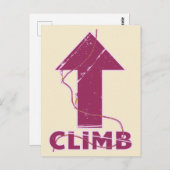 Carte Postale Escalade escalade corde (Devant / Derrière)