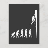 Carte Postale Escalade Evolution Climber Freeclimbing Adventurer (Devant)