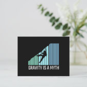 Carte Postale Escalade - La gravité est un mythe (Debout devant)
