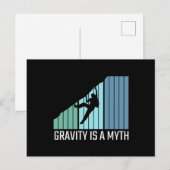 Carte Postale Escalade - La gravité est un mythe (Devant / Derrière)