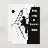 Carte Postale Escalade motivationnelle escalade (Devant / Derrière)