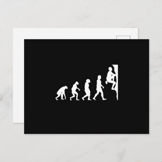 Carte Postale Escalade Mountain Evolution (Devant / Derrière)