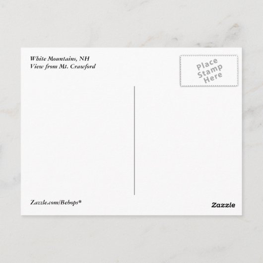 Carte Postale Escalade Mt. Crawford (Dos)