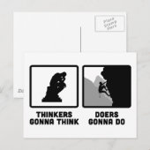 Carte Postale Escalade rocheuse (Devant / Derrière)