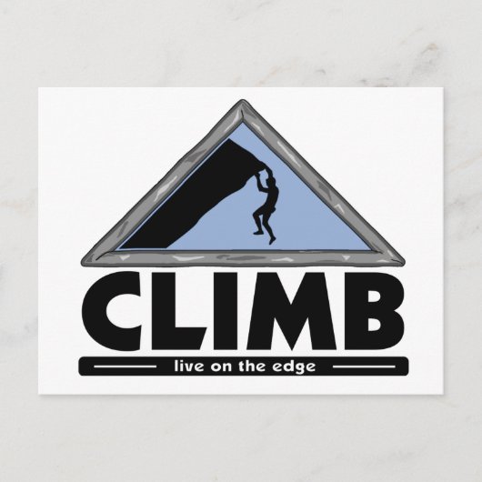 Carte Postale Escalade rocheuse (Devant)