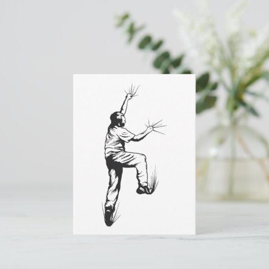 Carte Postale Escalade rocheuse (Debout devant)