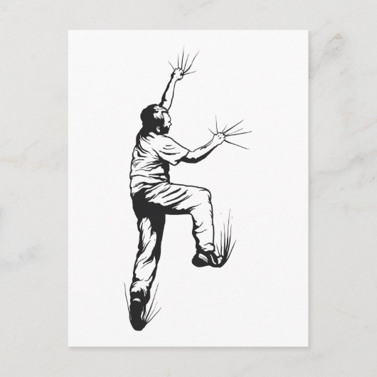 Carte Postale Escalade rocheuse (Devant)