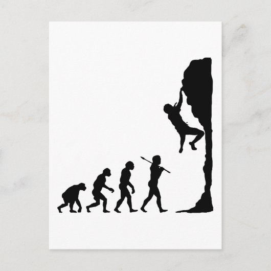 Carte Postale Escalade rocheuse (Devant)