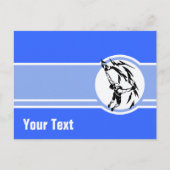 Carte Postale Escalade rocheuse ; Bleu (Devant)