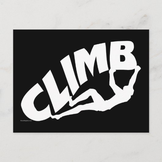 Carte Postale Escalade Rock Bouldering (Devant)