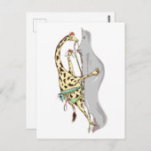 Carte Postale Escalade Rock Giraffe (Devant / Derrière)