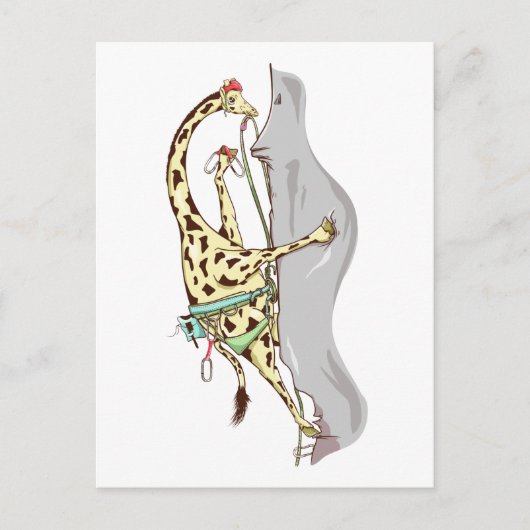 Carte Postale Escalade Rock Giraffe (Devant)