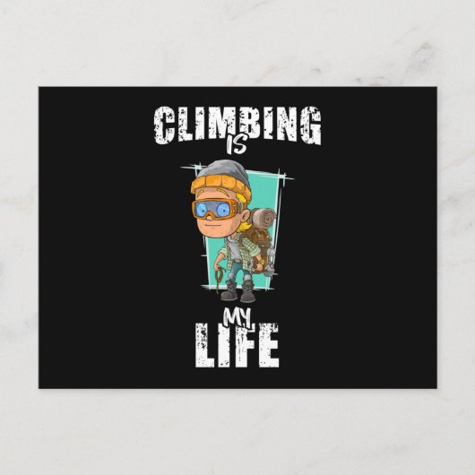 Carte Postale Escalade Rock Mountains Climber Climber Idée cadea (Devant)
