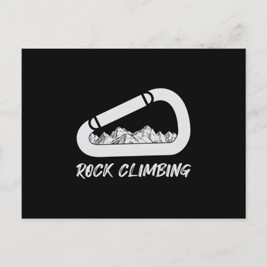 Carte Postale Escalade Rock Mountains Climber Climber Idée cadea (Devant)