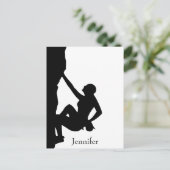 Carte Postale Escalade rock Silhouette (Debout devant)