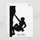 Carte Postale Escalade rock Silhouette (Devant / Derrière)