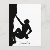 Carte Postale Escalade rock Silhouette (Devant)