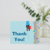 Carte Postale Escalade Rock Wall Anniversaire Merci de fête (Debout devant)