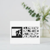 Carte Postale Escalade Survivre (Debout devant)