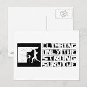 Carte Postale Escalade Survivre (Devant / Derrière)