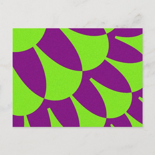 Carte Postale Escales vertes et violettes (Devant)