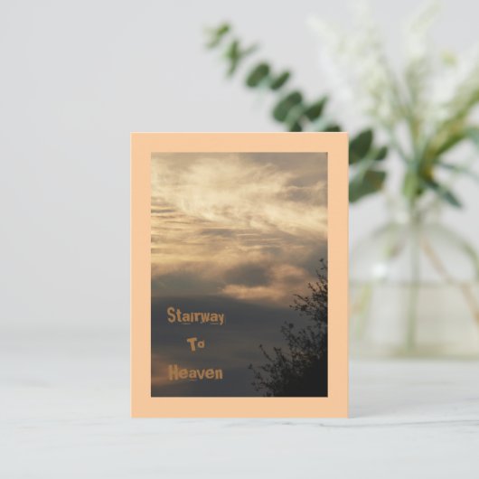 Carte Postale Escalier, À, Ciel (Debout devant)