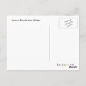 Carte Postale Escalier d'automne (Dos)