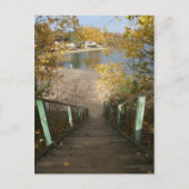 Carte Postale Escalier d'automne (Devant)