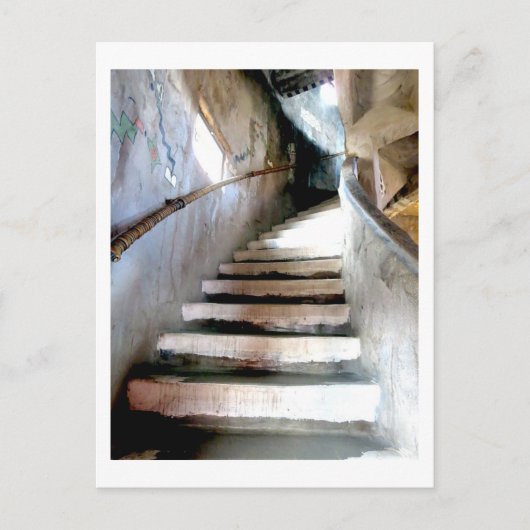 Carte Postale Escalier de la tour de guet (Devant)