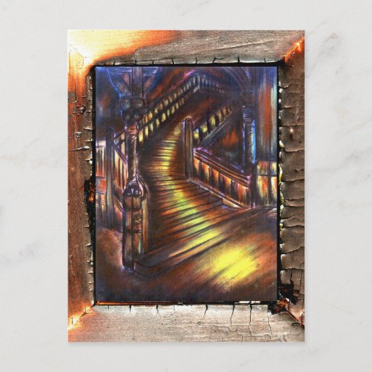 Carte Postale Escalier de lumière (Devant)