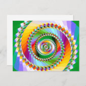 Carte Postale Escalier de rêves Imaginaire fractal (Devant / Derrière)