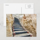 Carte Postale Escalier de sable (Devant / Derrière)