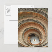 Carte Postale Escalier du Musée du Vatican (Devant / Derrière)